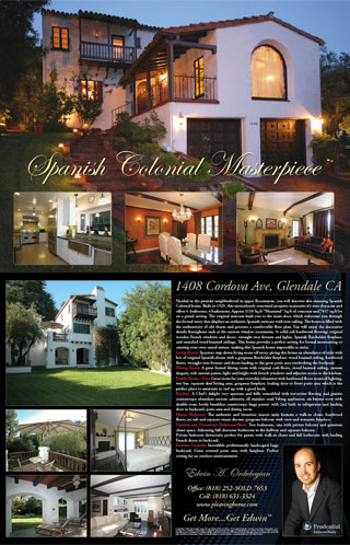 real estate flyer design print