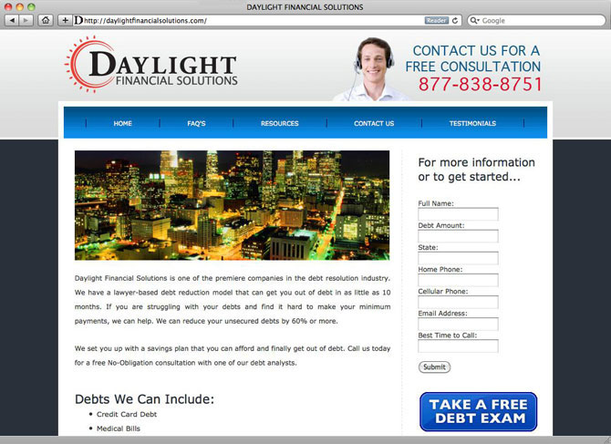daylight website design